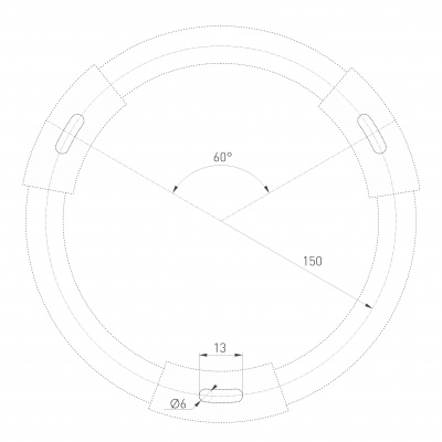 Светильник IM-RONDO-EMERGENCY-3H-R350-33W Day4000 (BK, 120 deg, 230V) (Arlight, IP40 Металл, 2 года)