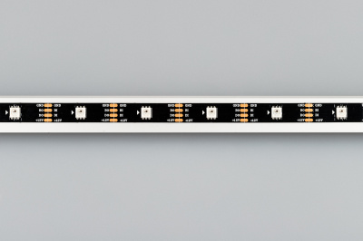 Лента SPI-5000-RAM-5060-30 12V Cx1 RGB-Auto (Black 10mm, 4.8W/m, IP20) (Arlight, Открытый, IP20)