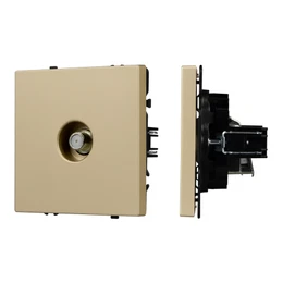 Фото #1 товара Механизм спутниковой розетки SCT-NOBE-MST1-SFPL-GD (SAT) (Arlight, Золотой песок)