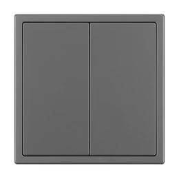 Фото #1 товара Механизм звонкового выключателя двухклавишный SWT-NOBE-MKR2-SFPL-GR (230V, 10A) (Arlight, Серый базальт)