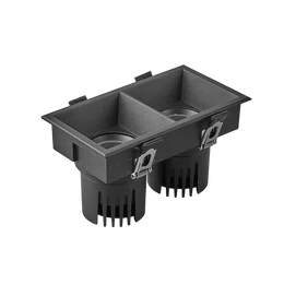 Фото #1 товара Светильник MS-FLOW-BUILT-S157x85-2x12W Warm3000 (BK, 38 deg, 230V) (Arlight, IP20 Металл, 5 лет)