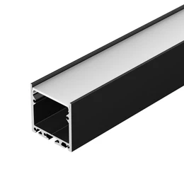 Фото #1 товара Профиль с экраном SL-LINE-3535-2500 BLACK+OPAL (Arlight, Алюминий)