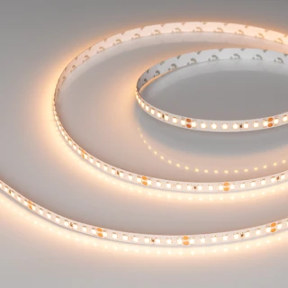 Фото #1 товара Светодиодная лента RT-A160-8mm 24V Warm2400 (12 W/m, IP20, 2835, 5m) (Arlight, высок.эфф.150 лм/Вт)