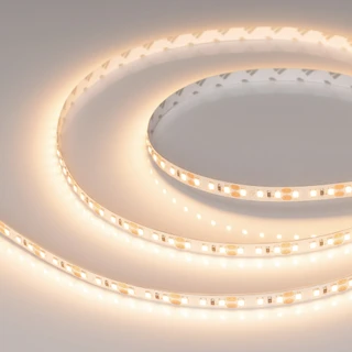 Фото #1 товара Светодиодная лента RT-A120-8mm 12V Warm3000 (9.6 W/m, IP20, 2835, 5m) (Arlight, Открытый)