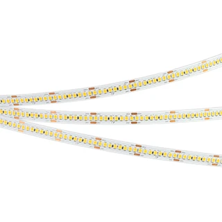 Фото #1 товара Светодиодная лента RT-A240-10mm 24V Warm3500 (22 W/m, IP20, 5m) (Arlight, высок.эфф.150 лм/Вт)