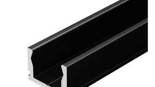 Контурная подсветка мебели: как создать эффект с черным алюминиевым профилем