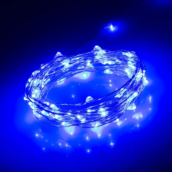 Фото товара Светодиодная гирлянда ARD-CLASSIC-DEW-5000-CLEAR-100LED-STD Blue (12V, 2.1W) (Ardecoled, IP65)