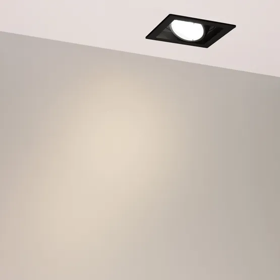 Фото #4 товара Светильник MS-VORTEX-BUILT-S117x117-20W Warm3000 (BK-BK, 40 deg, 230V) (Arlight, IP20 Металл, 5 лет)