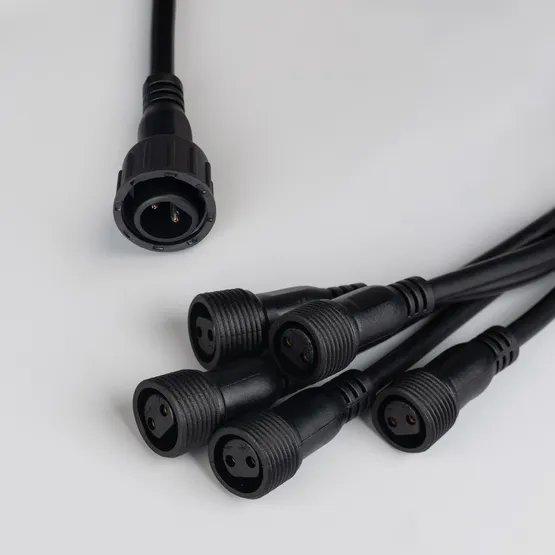 Фото #2 товара Коннектор питания ARD-CLASSIC-SYNC-RGB Black (230V, 5 ports) (Ardecoled, Закрытый)