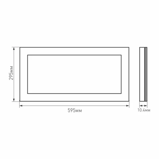 Фото #5 товара Панель IM-300x600A-18W Warm White (Arlight, IP40 Металл, 3 года)