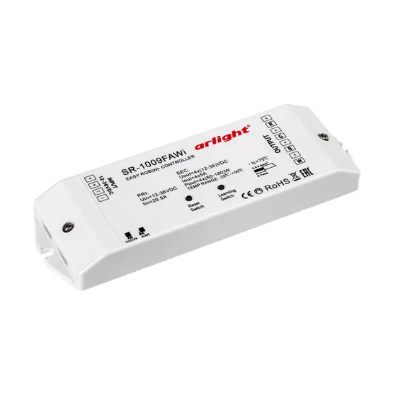 Фото товара Контроллер SR-1009FA WiFi (12-36V, 240-720W) (Arlight, IP20 Пластик, 3 года)