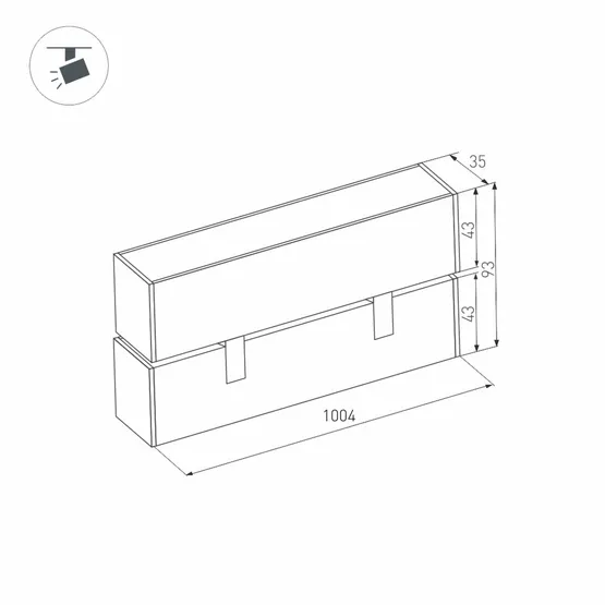 Фото #2 товара Светильник MAG-FLAT-FOLD-45-S1005-30W Day4000 (WH, 100 deg, 24V) (Arlight, IP20 Металл, 3 года)