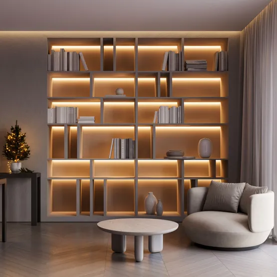 Фото #2 товара Светодиодная лента FC-A240-10mm 24V White6000-CX1 (24 W/m, IP20, 5m) (Arlight, резка 1 светодиод)