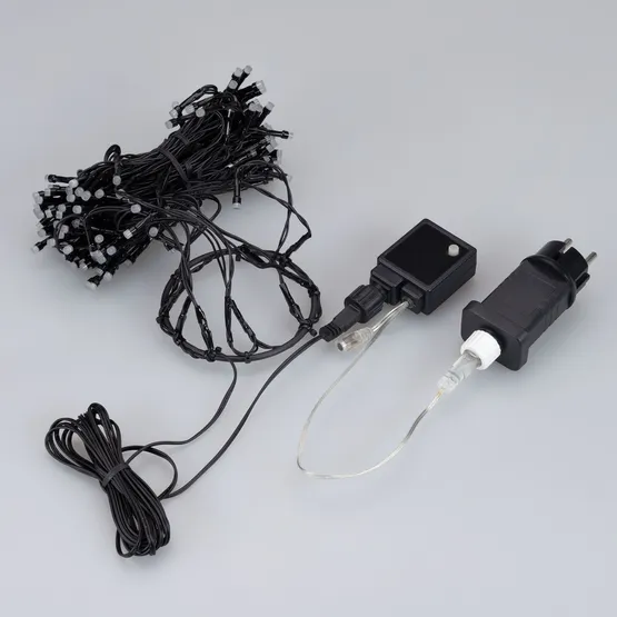 Фото #4 товара Светодиодная гирлянда Лучи Смарт ARD-GALA-CLASSIC-2700-BLACK-180LED RGB (230V, 3.6W, Tuya Wi-Fi) (Ardecoled, IP65)