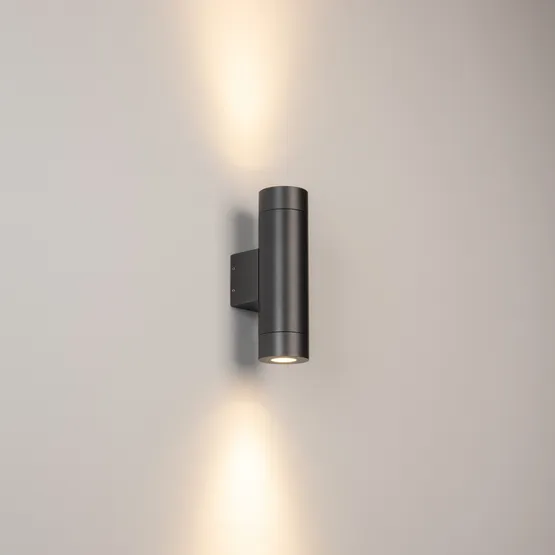 Фото #4 товара Светильник LGD-RAY-WALL-TWIN-R65-2x12W Warm3000 (GR, 6 deg, 230V) (Arlight, IP65 Металл, 3 года)