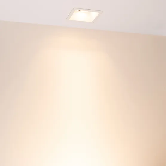 Фото #4 товара Светильник MS-FLOW-BUILT-S85x85-12W Warm3000 (WH, 15 deg, 230V) (Arlight, IP20 Металл, 5 лет)