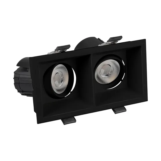 Фото #3 товара Светильник MS-FLOW-BUILT-S157x85-2x6W Day4000 (BK, 55 deg, 230V) (Arlight, IP20 Металл, 5 лет)