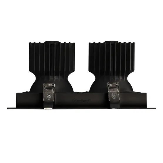 Фото #2 товара Светильник MS-VORTEX-BUILT-S250x140-2x30W Day4000 (BK-BK, 17 deg, 230V) (Arlight, IP20 Металл, 5 лет)