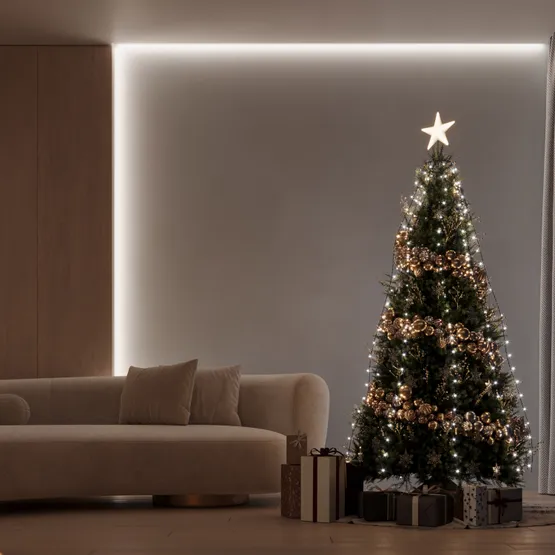 Фото #5 товара Светодиодная гирлянда Лучи Смарт ARD-GALA-CLASSIC-2000-BLACK-200LED Warm (230V, 4.7W, Tuya Wi-Fi) (Ardecoled, IP65)