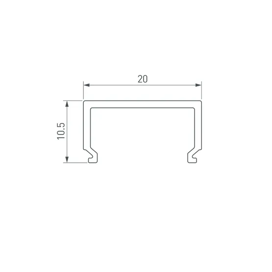 Фото #2 товара Экран SL-LINE-2011-2000 Square OPAL (Arlight, Пластик)