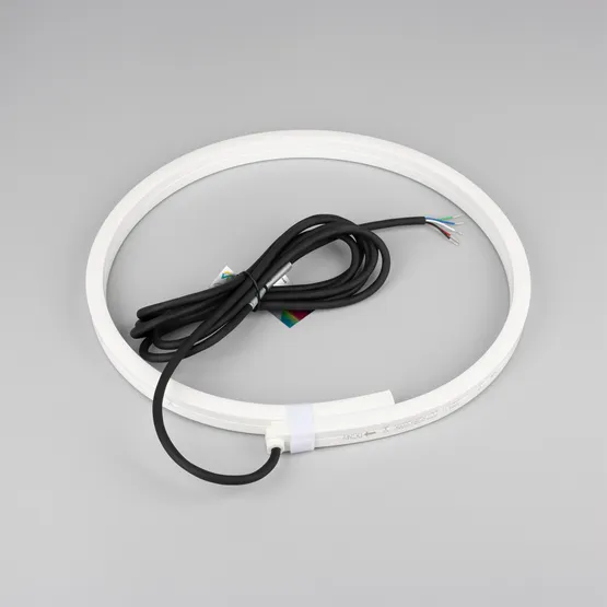 Фото #4 товара Светодиодная лента герметичная NOVA-SIDE-PU-B84-12x20mm 24V RGB-Warm (15 W/m, IP68, 1m, wire x1) (Arlight, Полиуретан)