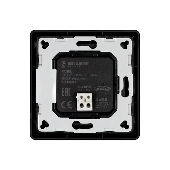 Фото #2 товара INTELLIGENT ARLIGHT Панель DALI-223-8K-D2-IN-BLACK (BUS, Free purpose) (IARL, -)