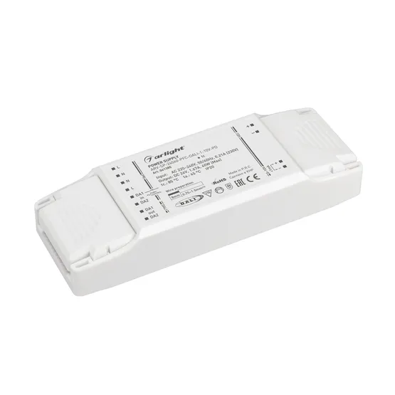 Фото товара Блок питания ARV-SP-24040-PFC-DALI-1-10V-PD (24V, 1.67A, 40W) (Arlight, IP20 Пластик, 5 лет)