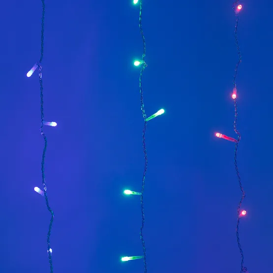 Фото #2 товара Светодиодная гирлянда ARD-CURTAIN-HOME-1500x1500-CLEAR-144LED RGB (230V, 9W) (Ardecoled, IP20)