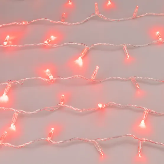 Фото #2 товара Светодиодная гирлянда ARD-STRING-CLASSIC-1000-CLEAR-100LED-PULSE Red (230V, 7W) (Ardecoled, IP65)