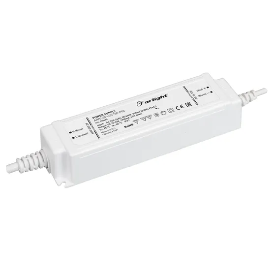 Фото #1 товара Блок питания ARPJ-SP-231750-PFC (40W, 15-23V, 1.75A) (Arlight, IP67 Пластик, 5 лет)