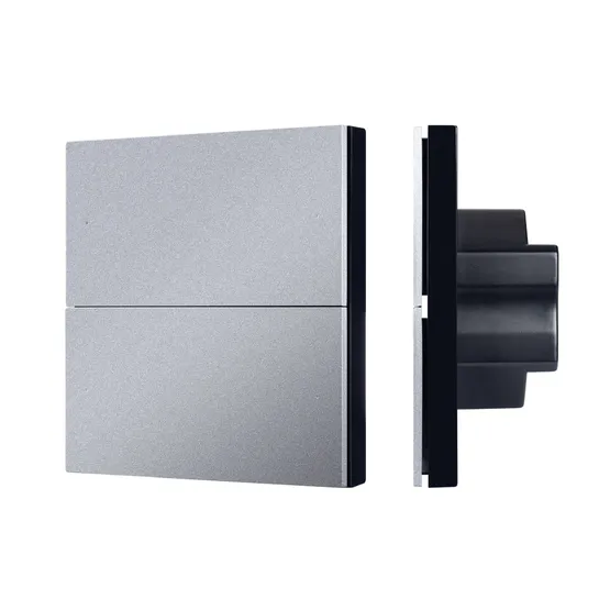 Фото #1 товара INTELLIGENT ARLIGHT Кнопочная панель SMART-ZB-801-22-1G-4SC-MULTI-IN Silver (230V) (IARL, IP20 Пластик, 5 лет)
