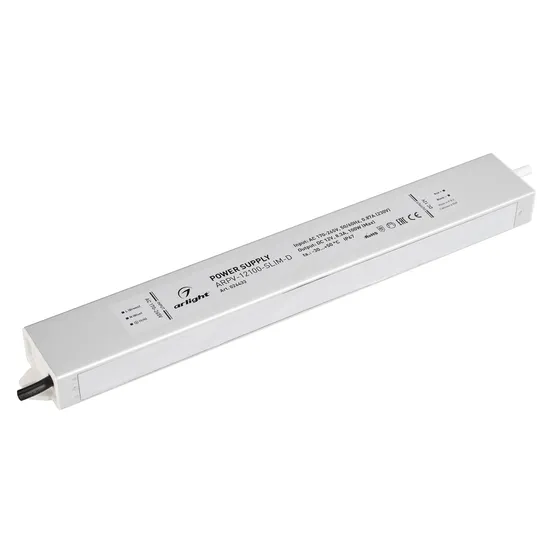 Фото #1 товара Блок питания ARPV-12100-SLIM-D (12V, 8.3A, 100W) (Arlight, IP67 Металл, 3 года)