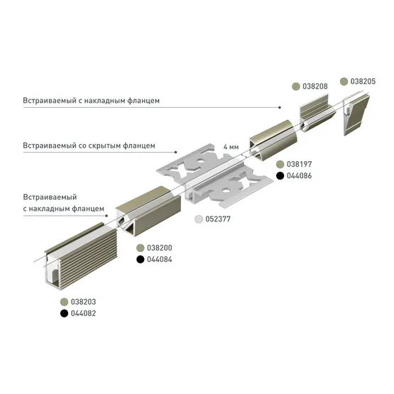 Фото #6 товара Профиль LINIA7-FANTOM-2000 ANOD (Arlight, Алюминий)