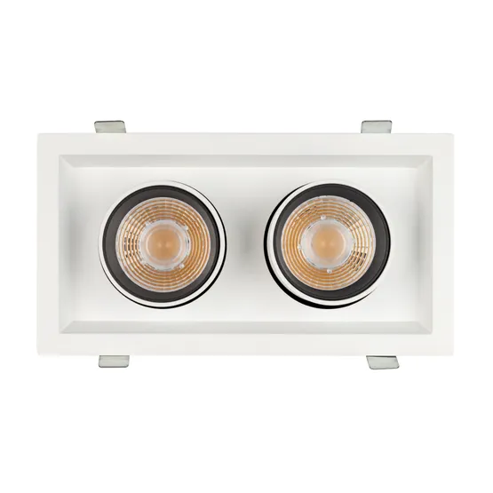 Фото #3 товара Светильник LTD-PULL-S110x210-2x10W Warm3000 (WH, 24 deg, 230V) (Arlight, IP20 Металл, 5 лет)