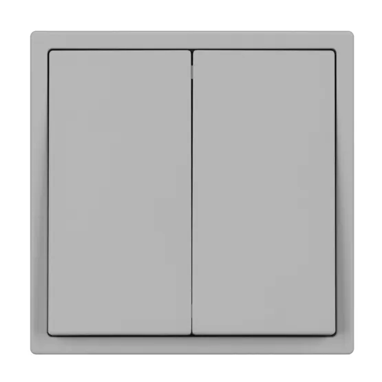 Фото #3 товара Механизм выключателя двухклавишный перекрёстный SWT-NOBE-MKX2-SFPL-IS (230V, 10A) (Arlight, Никель)