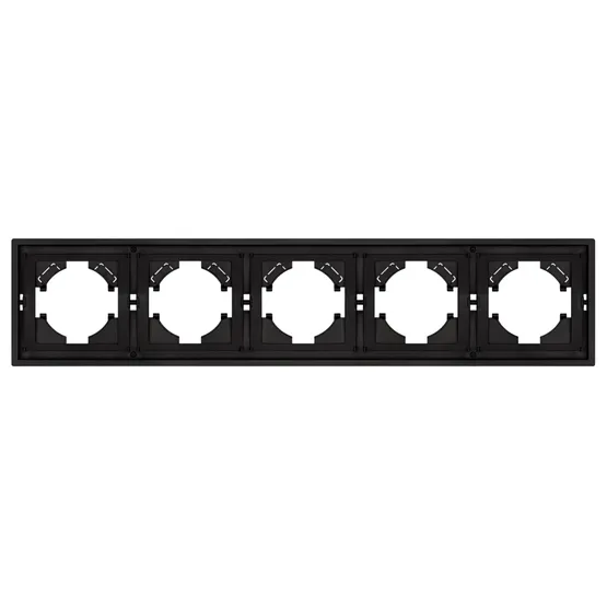 Фото #2 товара Рамка пластиковая FRM-TENDO-SFPL-5-BK (Arlight, -)