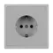 Минифото #2 товара ARL NOBE Розетка зк со шторками софт-тач никель SCT-MEU-SFPL-IS (250V, 16A) (Arlight, -)