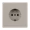 Минифото #2 товара ARL NOBE Розетка зк со шторками софт-тач кашемир SCT-MEU-SFPL-CA (250V, 16A) (Arlight, -)