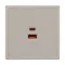 Минифото #2 товара ARL NOBE USB Розетка тип A+C софт-тач кашемир SCT-MUAC-SFPL-FC-CA (65W, QC3) (Arlight, -)
