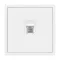 Минифото #4 товара Механизм телефонной розетки SCT-NOBE-MTL1-SFPL-WH (RJ-11, 4C) (Arlight, Белый кварц)