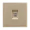 Минифото #2 товара ARL NOBE Розетка компьютерная софт-тач золотой песок SCT-MPC1-SFPL-GD (RJ-45, CAT6) (Arlight, -)
