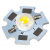 Мощный светодиод ARPL-Star-3W-BCX45 White (Arlight, STAR type)