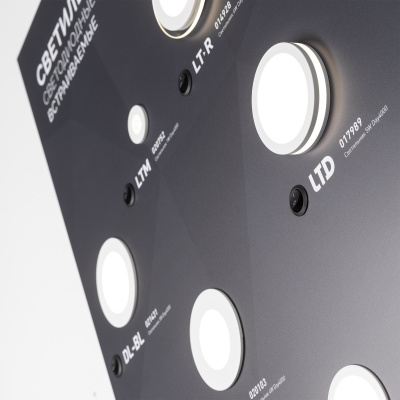 Стенд Светильники встраиваемые Интерьерные ARLIGHT-1100x600mm (DB 3мм, пленка, подсветка) (Arlight, Пластик)