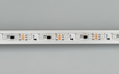 Лента SPI-5000SE-5060-60 12V Cx3 RGB (10mm, 14.4W/m, IP65) (Arlight, Закрытый, IP65)